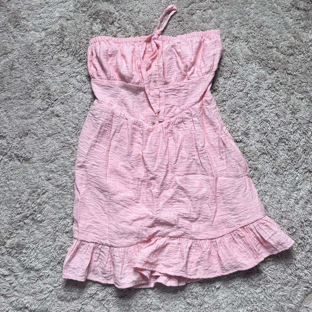Lena Pink Ruffled Women's Dress